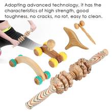 Wooden Roller Massager Muscle Trigger Point Cellulite Fat Removal Scraping Reflexology Abdomen Full Body Stress Relief Massager 2024 - buy cheap