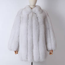 ladies fur coat long women real fox fur coat long natural fox fur coat long 2024 - buy cheap