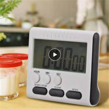 Magnetic Digital Timer Square LCD Digital Screen Kitchen Timer Digital Cooking Countdown Alarm Sleep Clock Stopwatch Function 2024 - buy cheap
