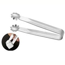 Stainless Steel Ice Cube Clip Ice Tong Bread Food BBQ Clip Barbecue Clip Ice Clamp Tool Bar Kitchen Accessories Wholesale 2024 - buy cheap