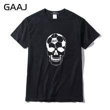 GAAJ-Camiseta de calavera para hombre, camisetas divertidas 3XL, ropa de marca de talla grande, cuello redondo, # 81L1L, 2019 2024 - compra barato