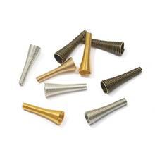 10pcs Metal Spring Funnel Shape Spacer Beads Caps DIY Beading Supplies Cone Spring Coil End caps For Jewelry Makings Accessories 2024 - buy cheap