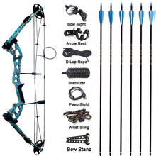 1 Set Of Archery 30-70 Pounds Compound Bow With Bow Sight Stabilizer Shooting Fishing Wheel Bow  320fps For Hunting Accessories 2024 - buy cheap