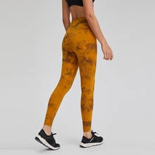 Calça legging super macia de cintura alta, feminina, padrão, academia, esporte, à prova de agachamento, fitness, plus size 2024 - compre barato