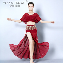 Belly Dance Practice Clothes Set New Autumn and Winter Performance Dance Clothes Long Skirt Suit Sexy Oriental Dance Clothes New 2024 - buy cheap