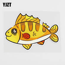YJZT 14.2CMX10CM Lovely Cartoon Fish Car Sticker Animal Design Pvc Decal 6A-0214 2024 - buy cheap