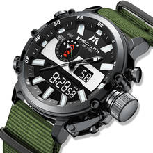 Wholesale Price MEGALITH Men Watches Multifunction LED Display Waterproof Sports Nylon Men Quartz Watch Relogio Masculino 8229 2024 - buy cheap