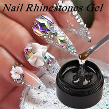 Nail Art Rhinestone Gel Glue Super Sticky Adhesive UV Gel Nail Polish Glue for DIY Nail Art Crystal Gems Jewelry Decoration 2024 - купить недорого