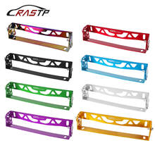 RASTP- New Arrived Car Styling Aluminum License Plate Frame Power Racing License Plate Frames Tag Holder With Logo RS-BTD012 2024 - buy cheap