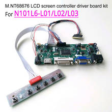 For N101L6-L01/L02/L03/L05/L06 LED laptop panel VGA+DVI M.NT68676 screen controller drive card 1024*600 WLED 40Pin LVDS kit 2024 - buy cheap