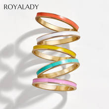 Simple Candy Color Oil Drip Ring For Women Men 2020 Concise Fashion Multicolor Statement Ring Female Jewelry Gift Wholesale 2024 - buy cheap