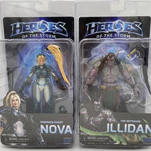 Figuras de acción coleccionables de PVC, juguetes de cazador de demonios, Illidan, héroes de la tormenta, Sylvanas, Nova, Tyrael, Arthas, Illidan 2024 - compra barato