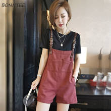 Rompers Women Solid Burgundy Pockets Playsuits Korean Style Preppy Sweet Lovely Vintage Ladies Fashionable Young Chic Outerwear 2024 - buy cheap