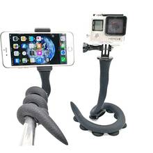 Flexible Smartphone Selfie Stick  Lazy Snake Phone Pod  Camera Tripod Mount with Ball Head  Suction Cup Pad for Gopro SJCAM 2024 - buy cheap