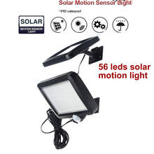 56 led 500lm solar light split mount pIR motion sensor mode waterproof for patio yard door deck fence lawn lantern indoors usage 2024 - buy cheap