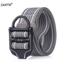 CANTIK, Новое поступление, дизайнерский качественный вязаный нейлоновый ремень, черный армейский вентилятор, уличные тактические ремни, джинсовые аксессуары, ширина 3,8 см, CBCA145 2024 - купить недорого