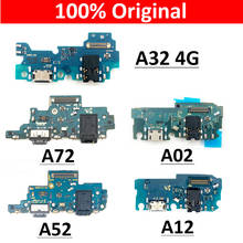 Conector USB para Samsung Galaxy, Cable flexible, placa de micrófono para modelos A12, A02, A52, A72, A32, 4G, 10 unids/lote 2024 - compra barato