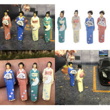 Figuras de mujeres japonesas a escala 1:64, modelo de personas, adornos de mesa de arena 2024 - compra barato