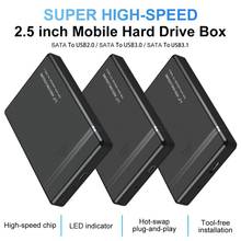 Caja de disco duro HDD SSD de 2,5 pulgadas, carcasa de disco duro USB 2,0/3,0/3,1 a SATA, 5gbps, SD, caja de disco duro externo para PC de escritorio 2024 - compra barato