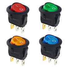 1PCS 20A KCD1-2 LED Light Car Round Rocker ON/OFF SPST 3 Pins Toggle Button Switch  DIY Accessories 20mm 2024 - buy cheap