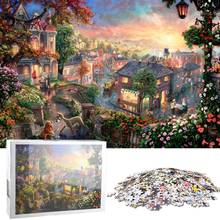 1000Pcs Quiet Town Paper Jigsaw Puzzle Adult Casual Kids Intelligence Toy Gift Parent-Child Interactive Decompression Game 2024 - buy cheap