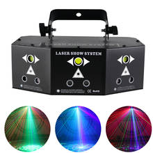 9 Eyes RGB Laser Strobe Pattern Projector 3X15W COB LED Stage Effect Light DMX512 For DJ Disco Bar Party Dance Floor Club 2024 - buy cheap