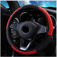 PU Leather Steering Covers Diameter 37-38cm Car-styling Anti Slip Car Steering Wheel Cover Universal Auto Accessories 2024 - buy cheap