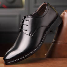 Mazefeng sapato masculino de couro, estilo britânico, com cadarço, confortável, para escritório, 2019 2024 - compre barato