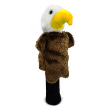 2 cores eua águia cabeça de golfe capa fairway madeiras híbrido dos desenhos animados animal clubes de golfe headcover mascote novidade bonito presente 2024 - compre barato