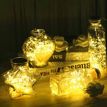 9 цветов светодиодный звездный свет гирлянда батарея свет ночник Сказочный микро светодиодный прозрачный серебряный линии для вечерние рождественские weddin 2024 - купить недорого