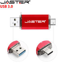 Jaster-pendrive ubs 3.0 otg., pen drive 64gb, 2 em 1, usb tipo c e micro usb 3.0, 16gb, 32gb e 128gb. 2024 - compre barato