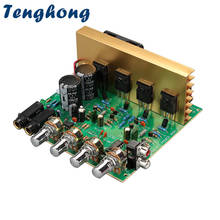 Tenghong a1633 c4278 tubo de alta potência placa amplificador 100w + 100 2.0 canais microfone amplificador de áudio com ventilador para alto-falante diy 2024 - compre barato