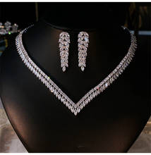 Conjunto de joias finas para mulheres, prata esterlina s925, strass, casamento, noivado, colares, pingentes, alta qualidade 2024 - compre barato