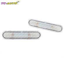 2PCS Car Rear white LED license plate light number plate lamp For Benz  E-Class W124 190 W201 C-Class W202 Auto car-styling 2024 - buy cheap