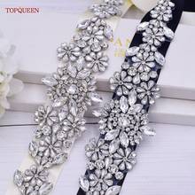 TOPQUEEN S325 Rhinestone Belts for Women Sash for Wedding Dress Formal Gowns Bridal Sash Party Jewel Belt Bling Beaded Belts 2024 - buy cheap