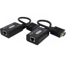 Extensor VGA sobre ethernet cat6/5 cable VGA a cat5e RJ45 extensor VGA sobre cable cat5e cat6 hasta 60m 2024 - compra barato