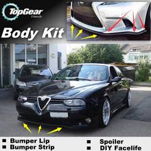 Bumper Lip Deflector Lips For Alfa Romeo 156 AR 1997~2007 Front Spoiler Skirt For TOPGEAR Friends Car Tuning / Body Kit / Strip 2024 - buy cheap