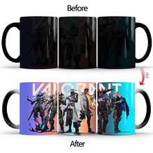1Pcs New 350ml Valorant Color Changing Mugs Milk Coffee Tea Cups Gift for Friends Children Game Players 2024 - buy cheap