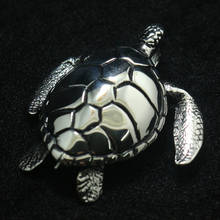 Unisex 316L Stainless Steel Cool Silver-Color Sea Turtle Classic Pendant 2024 - buy cheap