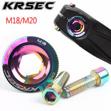 KRSEC M18/M20 Crank Cover Aluminum Screw Cap Bike Crankset Fit Shimano/SRAM/FSA Crankset Crank BMX Road Bike Accesorios 2024 - buy cheap