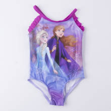 NERW 2020 Girls Swimwear Bikini Swimsuit Anna Elsa 2 Princess Dress Cute Cartoon Pattern Bathing Suits Swimwear Bikini Bodysuit 2024 - buy cheap