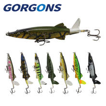 Gorgons 13cm 16g Crocodilo Artificial Isca Topwater Isca De Pesca Rotativa Cauda Flutuante Whopper Porquer Equipamento De Pesca 2024 - compre barato