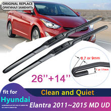 Car Wiper Blade for Hyundai Elantra 2011~2015 MD UD Avante Windscreen Windshield Wipers Car Accessories J U Hook 2012 2013 2014 2024 - buy cheap