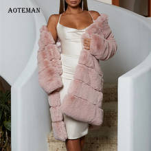 Winter Faux Fur Coat Women 2020 Casual Warm Plus Size Thick Long Coat Female Luxury Black Oversize Fur Jackets Coats Cardigan 2024 - buy cheap