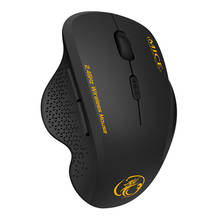 Imice mouse sem fio g6 2.4ghz, 1600 dpi, ergonômico, ajustável, vertical, 6 botões, ótico ajustável, para jogos 2024 - compre barato
