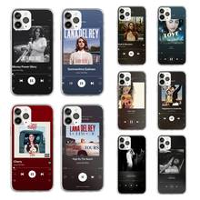 Capa transparente de celular para iphone, capa para iphone 11, 12, mini pro xs, max, 8, 7, 6, 6s plus, x, se 2020, xr, música, player 2024 - compre barato