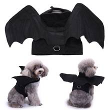 Disfraz de Mascota para Halloween, chaleco suave con forma de murciélago, perro, cachorro 2024 - compra barato