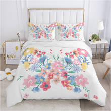 Luxo jogo de cama rei rainha capa edredão conjunto travesseiro 50x75 50x80 roupa de cama 240x220 240x260 nordic roupa de cama flor 2024 - compre barato