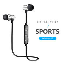 Wireless 4.2 Bluetooth-compatible Earphones Sport Magnetic With Mic Stereo Earpiece Fone For IPhone Xiaomi Huawei Honor Samsung 2024 - buy cheap