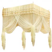 Luxury Princess Three Side Openings Post Bed Curtain Canopy Netting Mosquito Net Bedding More Size 2024 - buy cheap